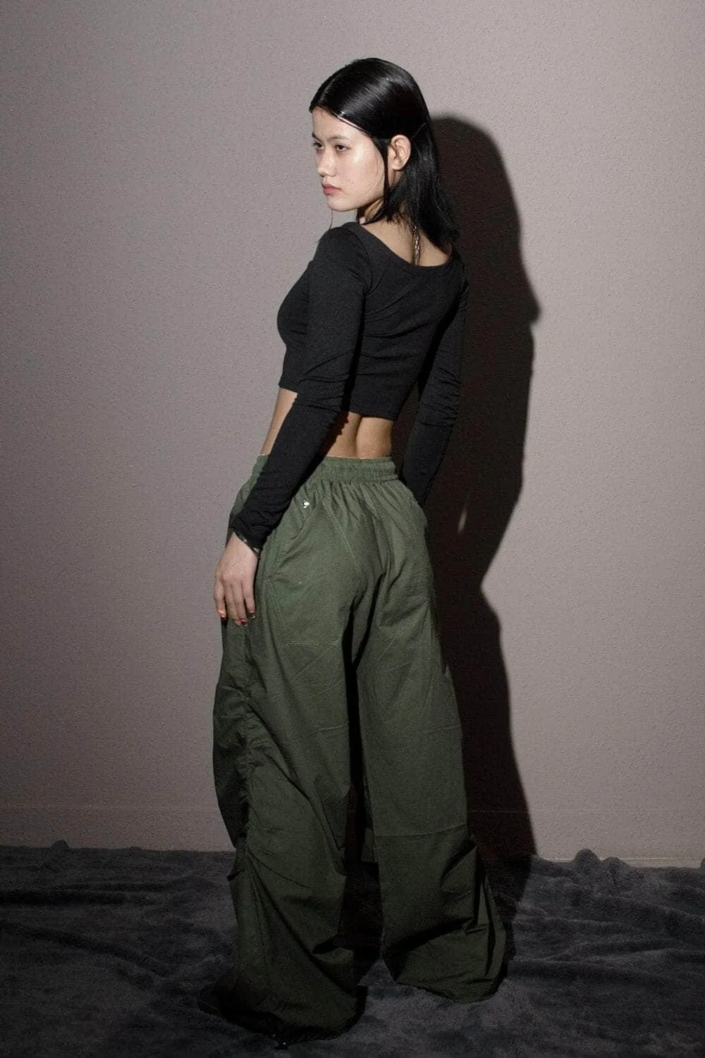 Olive Flared Pants