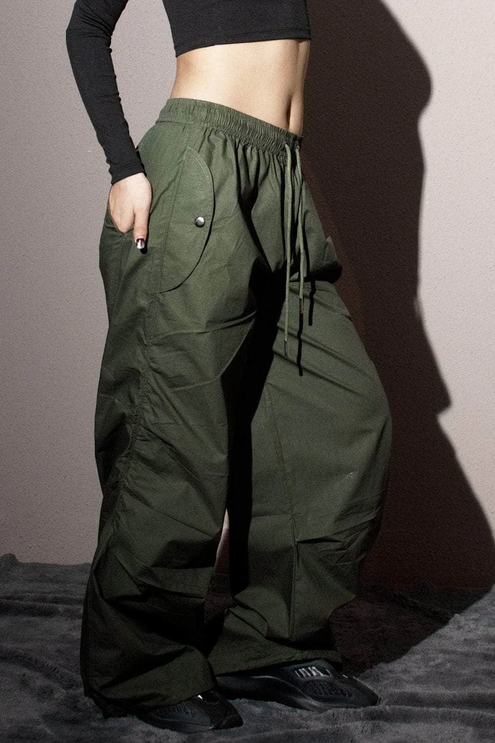 Olive Flared Pants