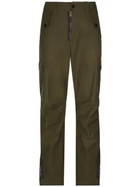 Olive Green Cargo Trousers with Zips