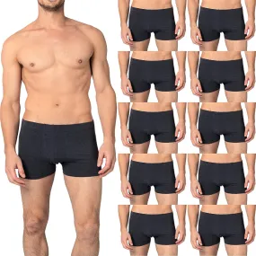 Pack of 10 Men's Cotton Stretch Boxer Brief Underwear