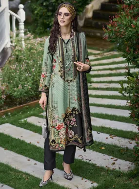 Pakistani Print Pashmina Unstitched Winter Salwar Suits for Women