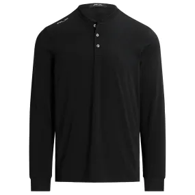 Performance Jersey Henley Shirt Polo Black - SS24