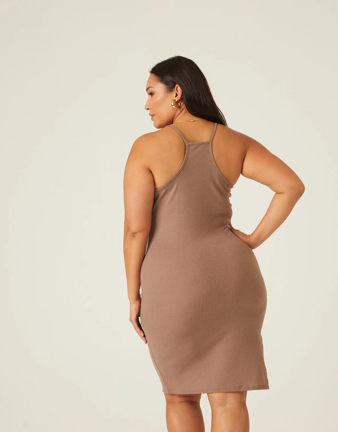 Plus Size Bodycon Tank Dress