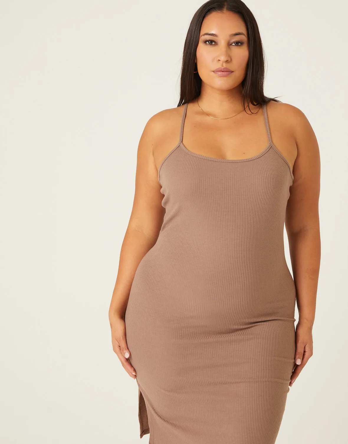 Plus Size Bodycon Tank Dress