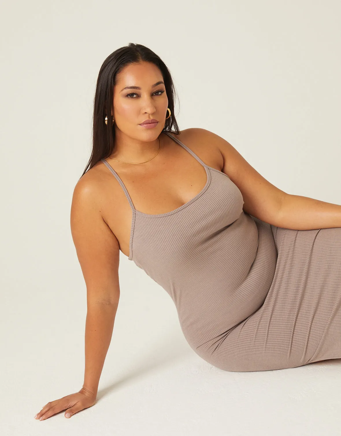 Plus Size Bodycon Tank Dress