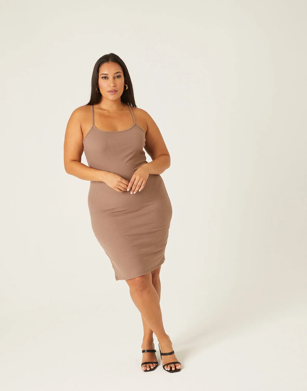 Plus Size Bodycon Tank Dress