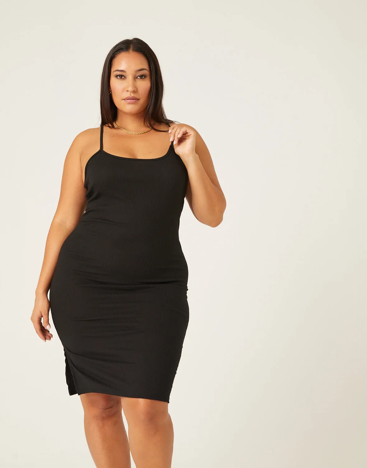 Plus Size Bodycon Tank Dress