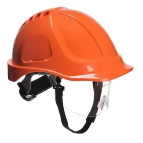 Portwest Endurance Plus Ratchet Safety Helmet with Visor and chin strap -PW54