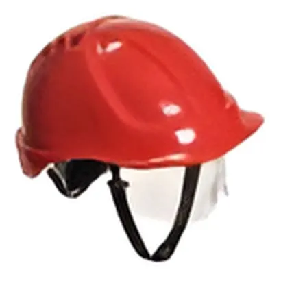 Portwest Endurance Plus Ratchet Safety Helmet with Visor and chin strap -PW54