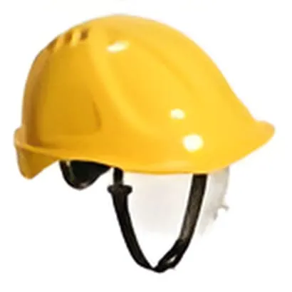 Portwest Endurance Plus Ratchet Safety Helmet with Visor and chin strap -PW54