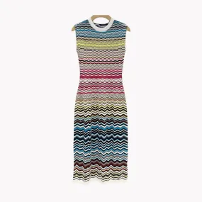 Pre Order:  Sawtooth Stripes Knitted Dress