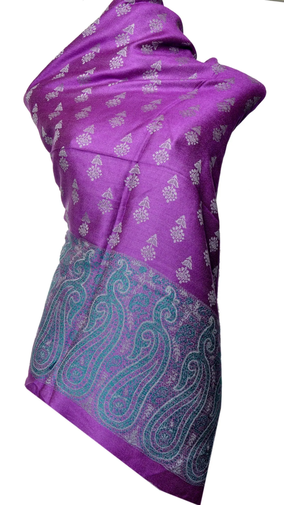 Purple dual side Stole