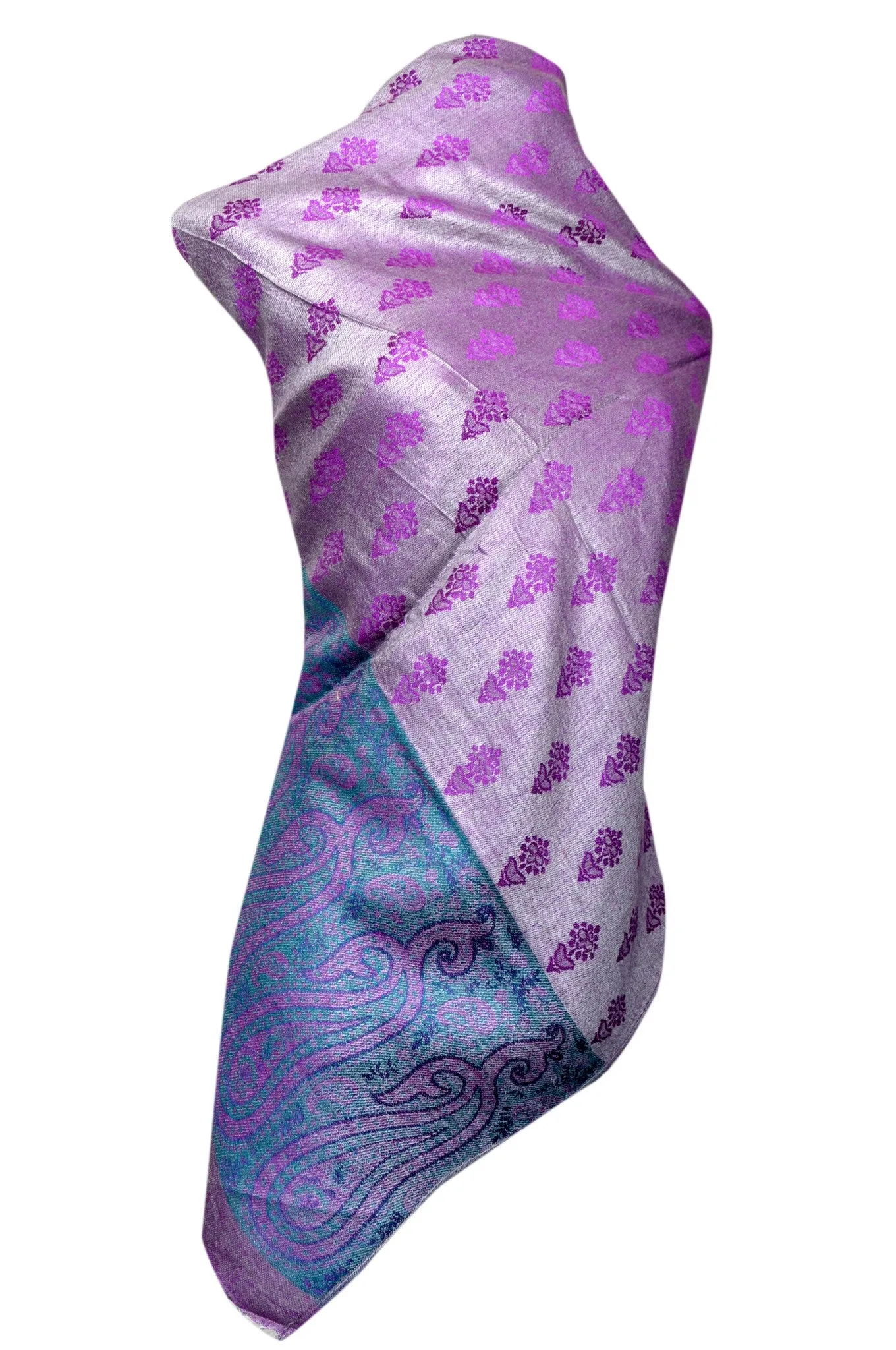 Purple dual side Stole