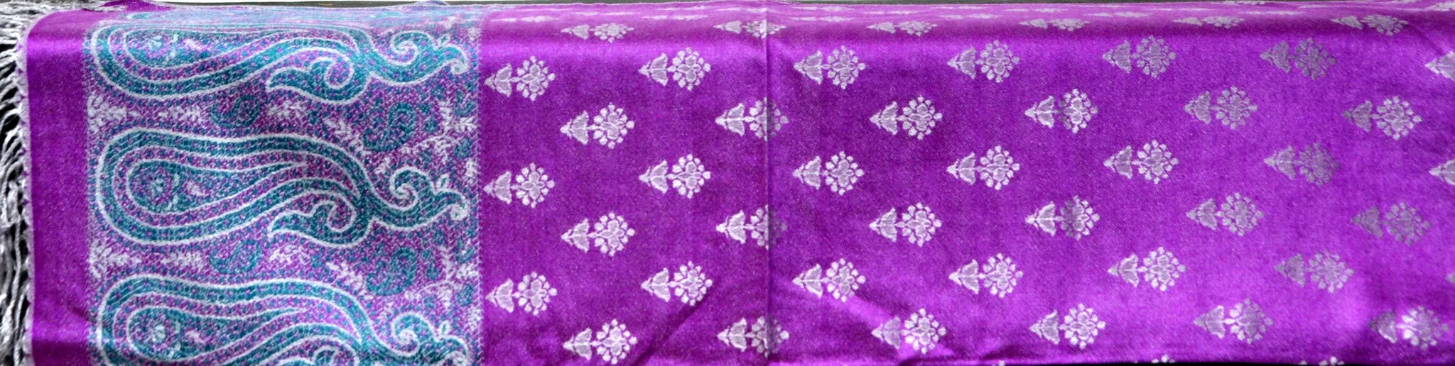 Purple dual side Stole