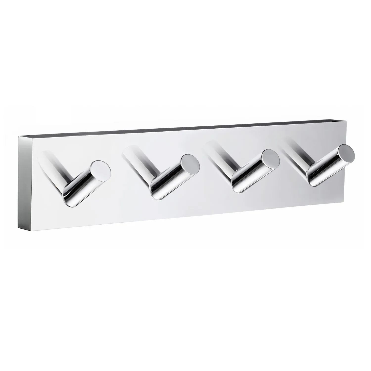 Quadruple Coat Hook On Rectangular Plate