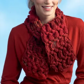 Red Heart Knit Changing Textures Scarf