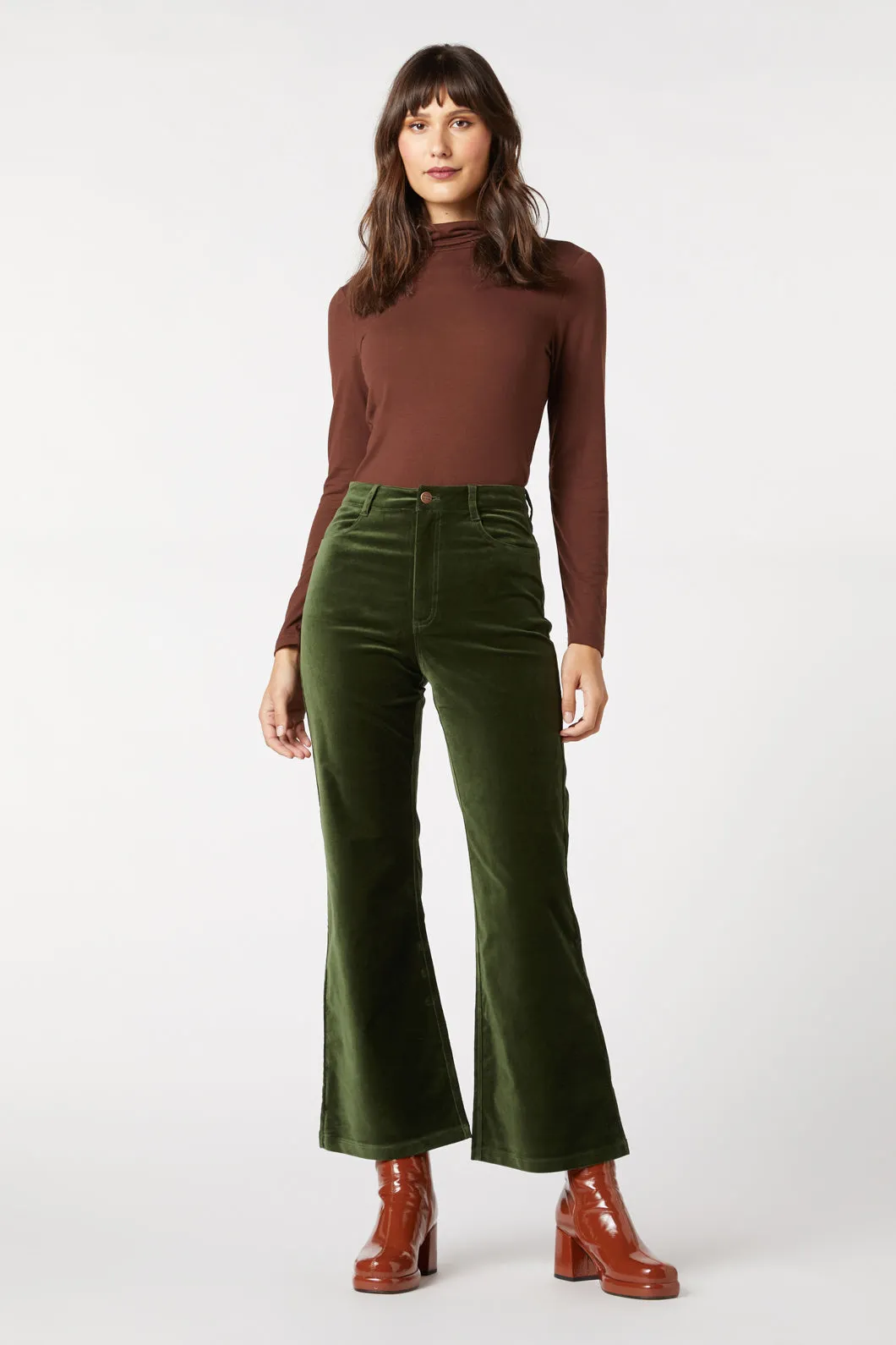 Sadie Velvet Flare Jean