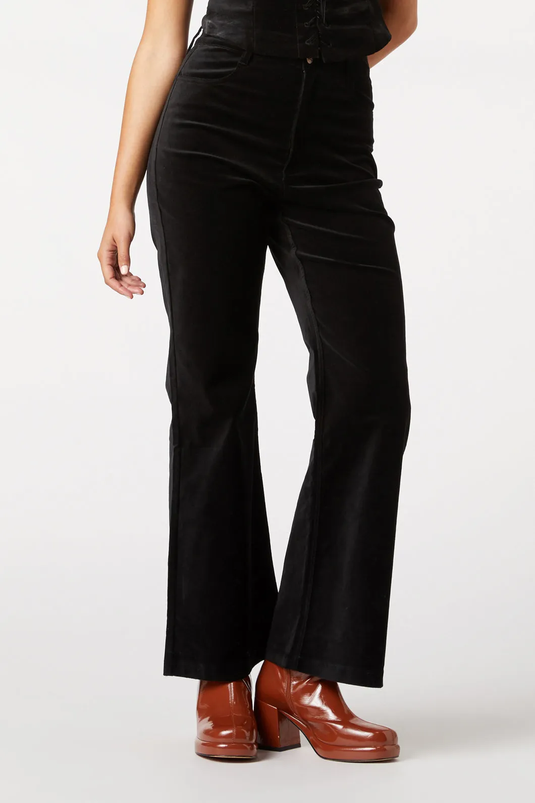 Sadie Velvet Flare Jean