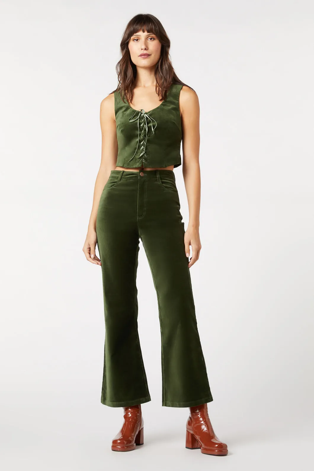 Sadie Velvet Flare Jean