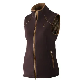 Sandhem Lady Fleece Waistcoat Dark Port Melange by Harkila