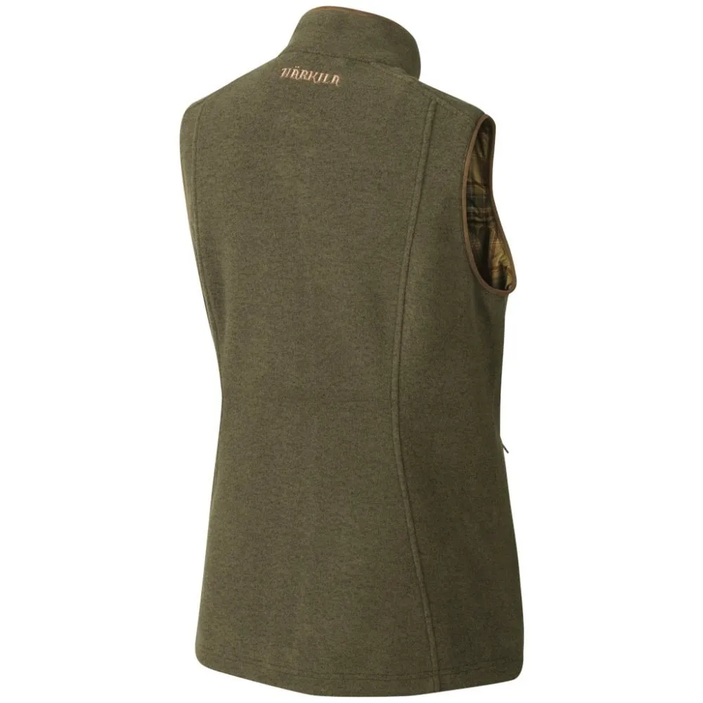 Sandhem Lady Fleece Waistcoat Dusty Lake Green Melange by Harkila