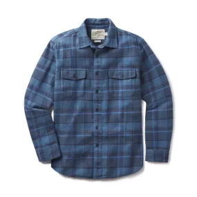 Scarboro Heritage Heavy Flannel - Navy Auburn