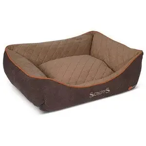 Scruffs Thermal Box Dog Bed Brown - Various Sizes