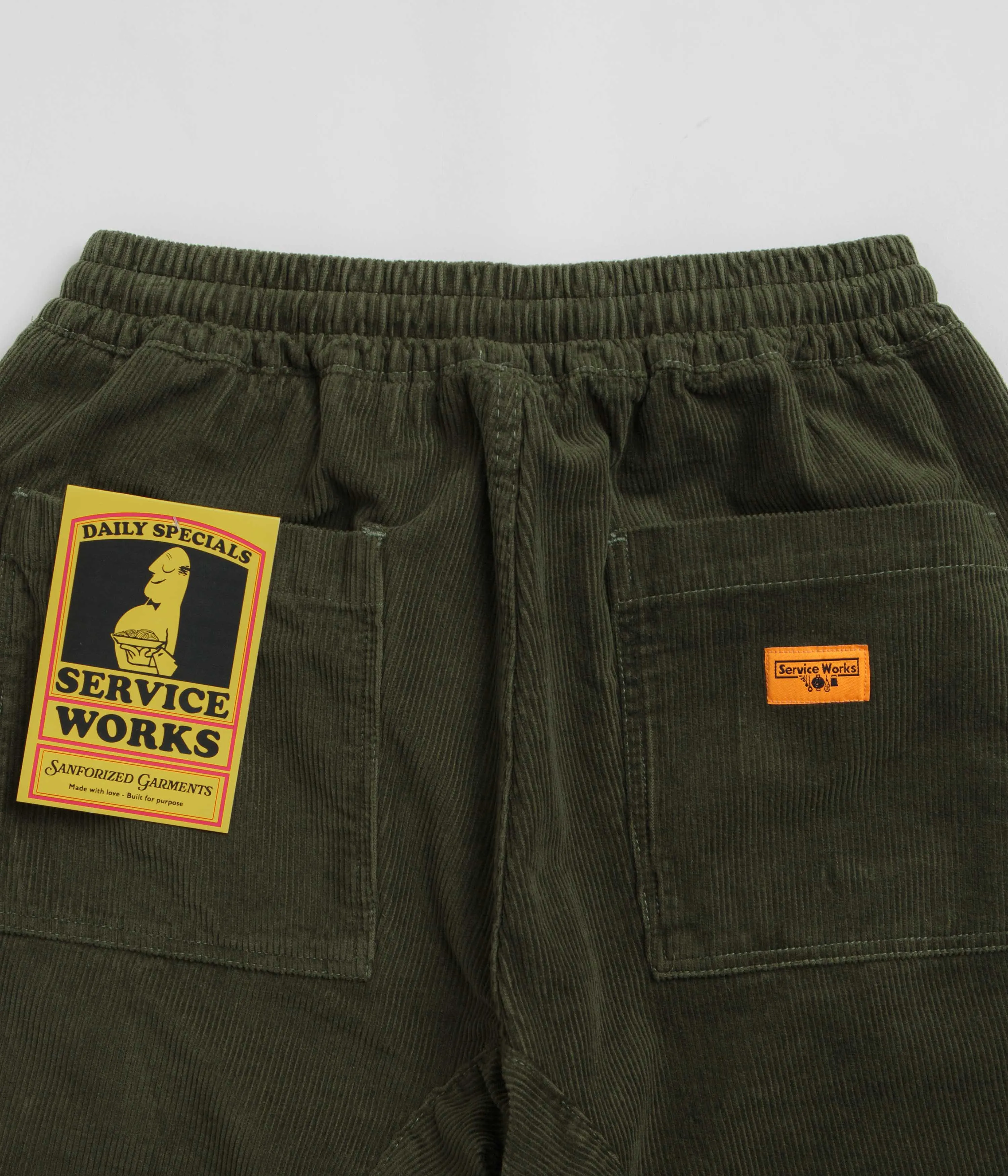 Service Works Classic Corduroy Chef Pants - Olive