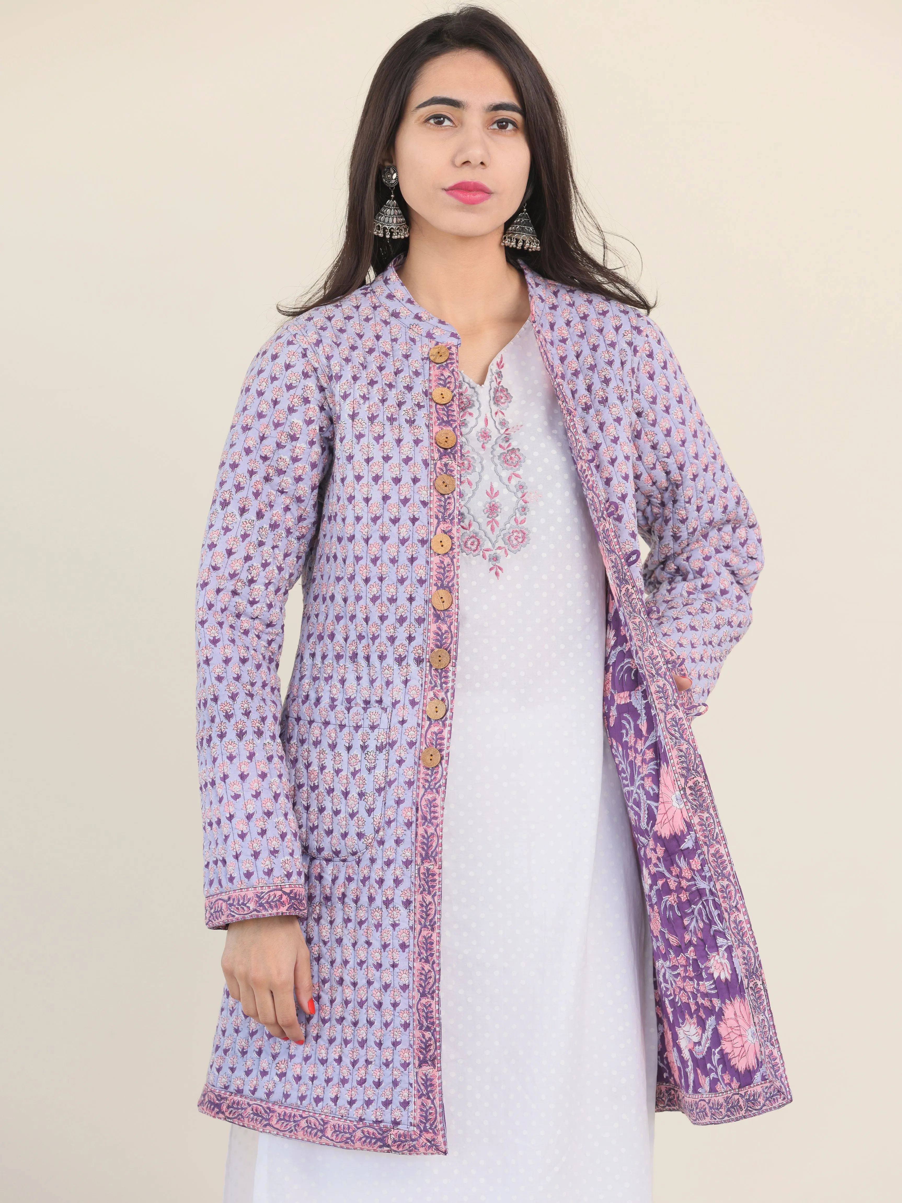 Shishir Mehreen Quilted Reversible Jacket