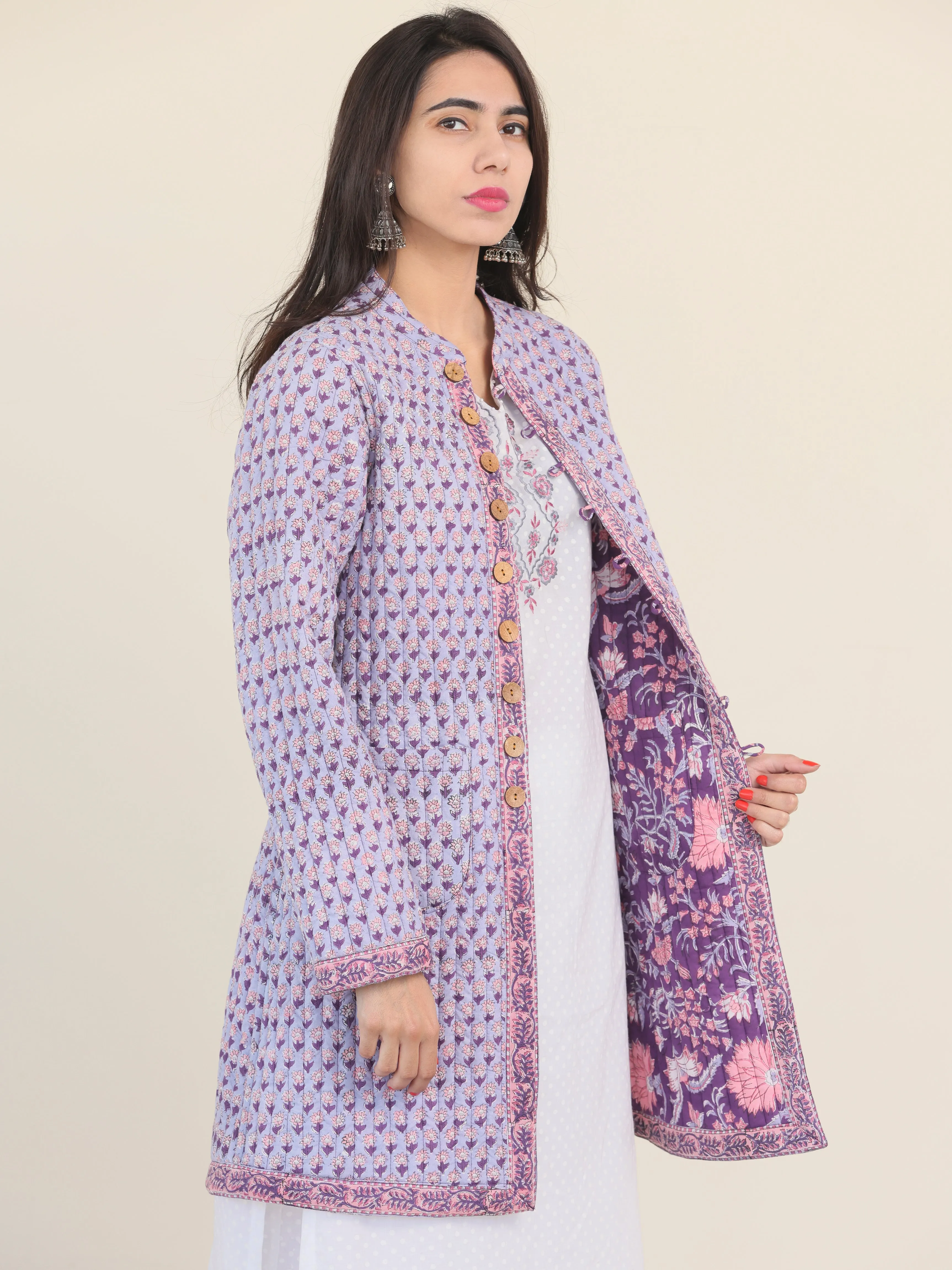 Shishir Mehreen Quilted Reversible Jacket