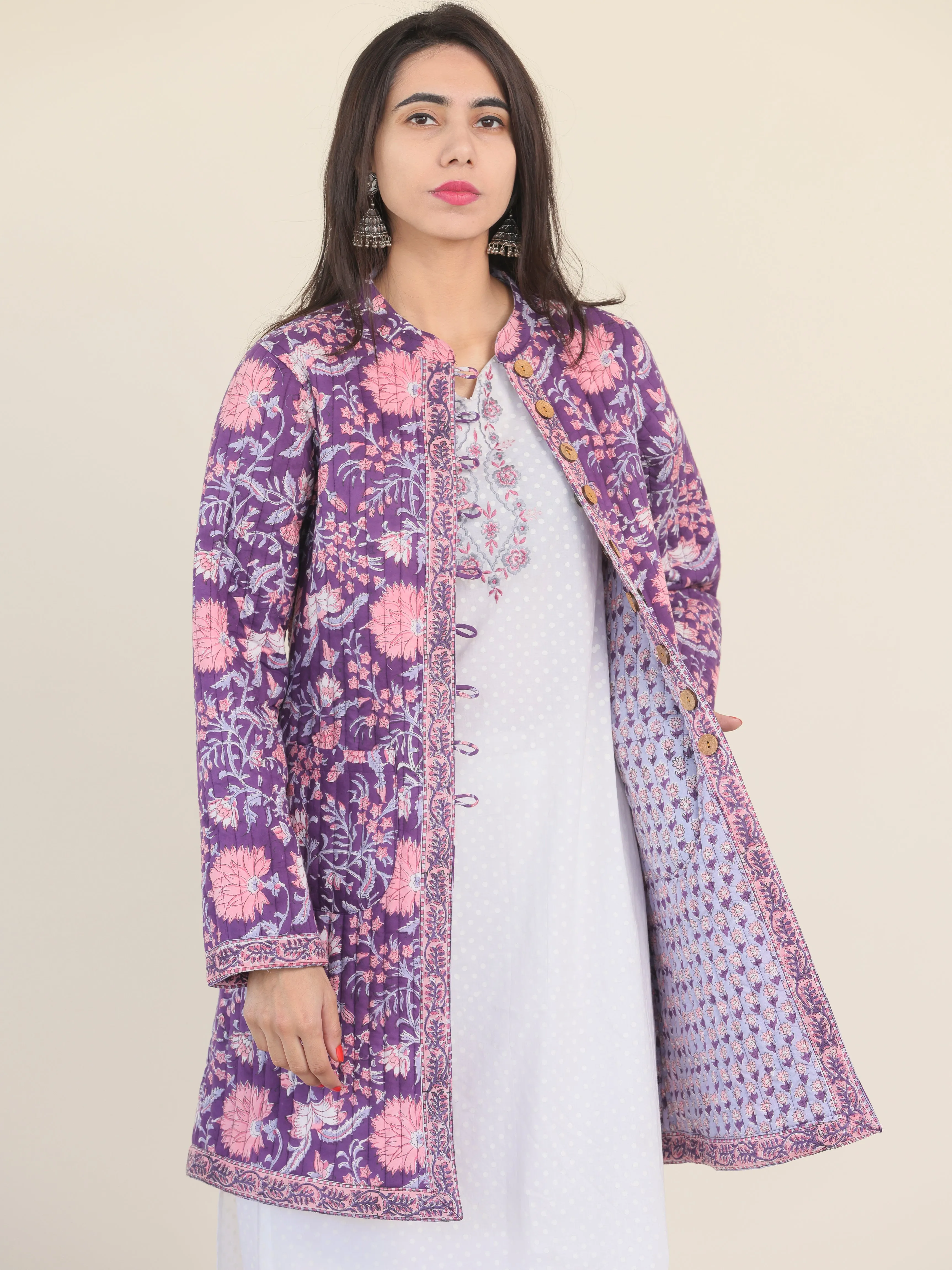 Shishir Mehreen Quilted Reversible Jacket