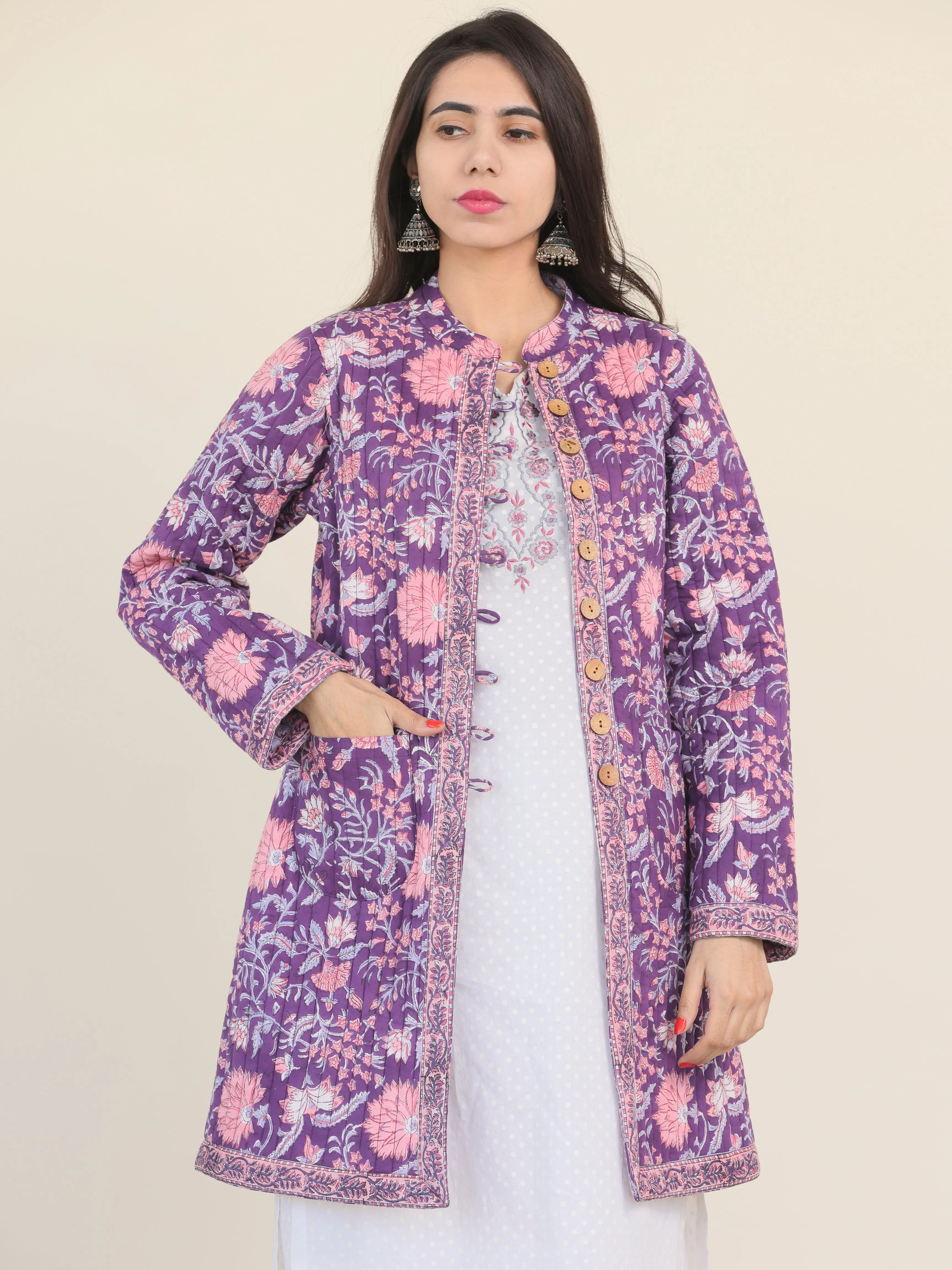 Shishir Mehreen Quilted Reversible Jacket