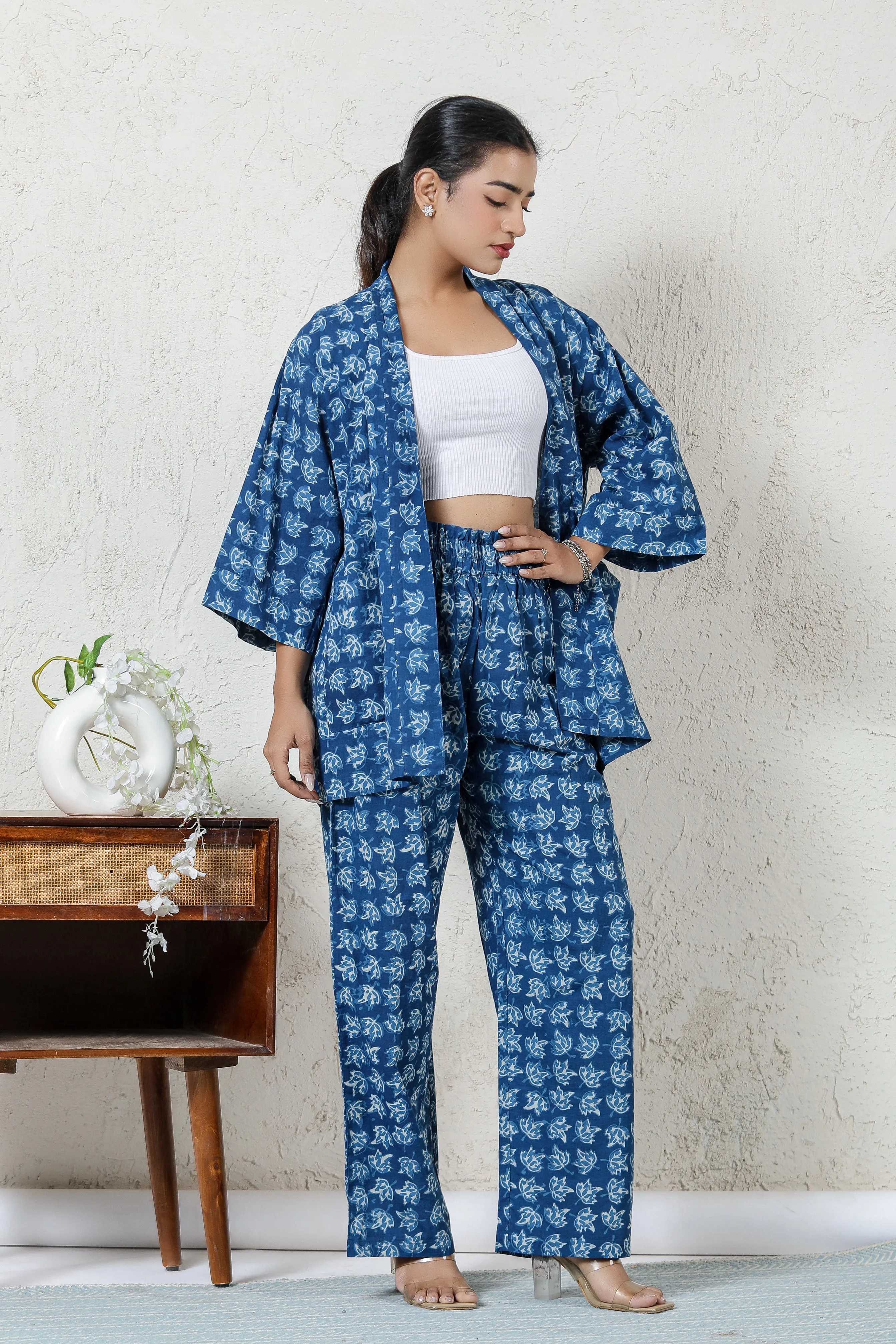 Shrug-Pants Co-ord (Indigo)