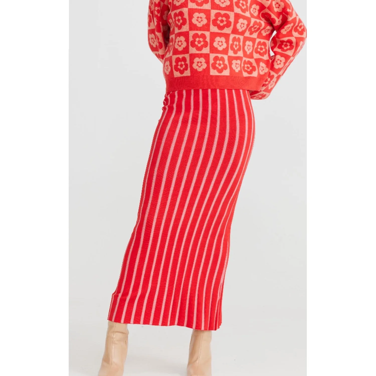 Skirt Knit Lola - Scarlet/Pink