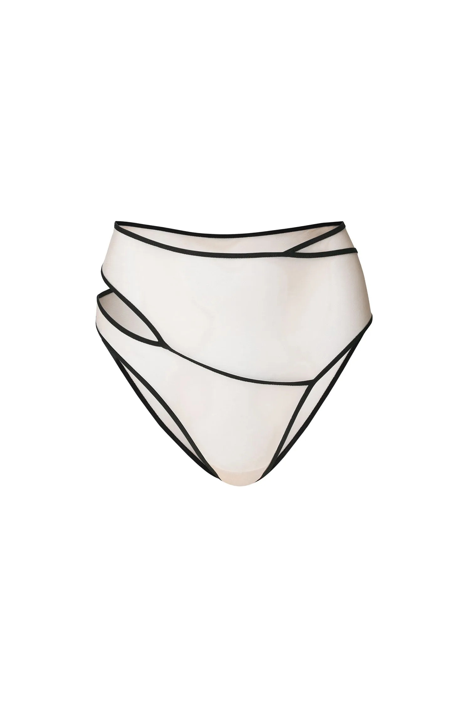 SPIRAL UNDIES / HIGH RISE / BEIGE