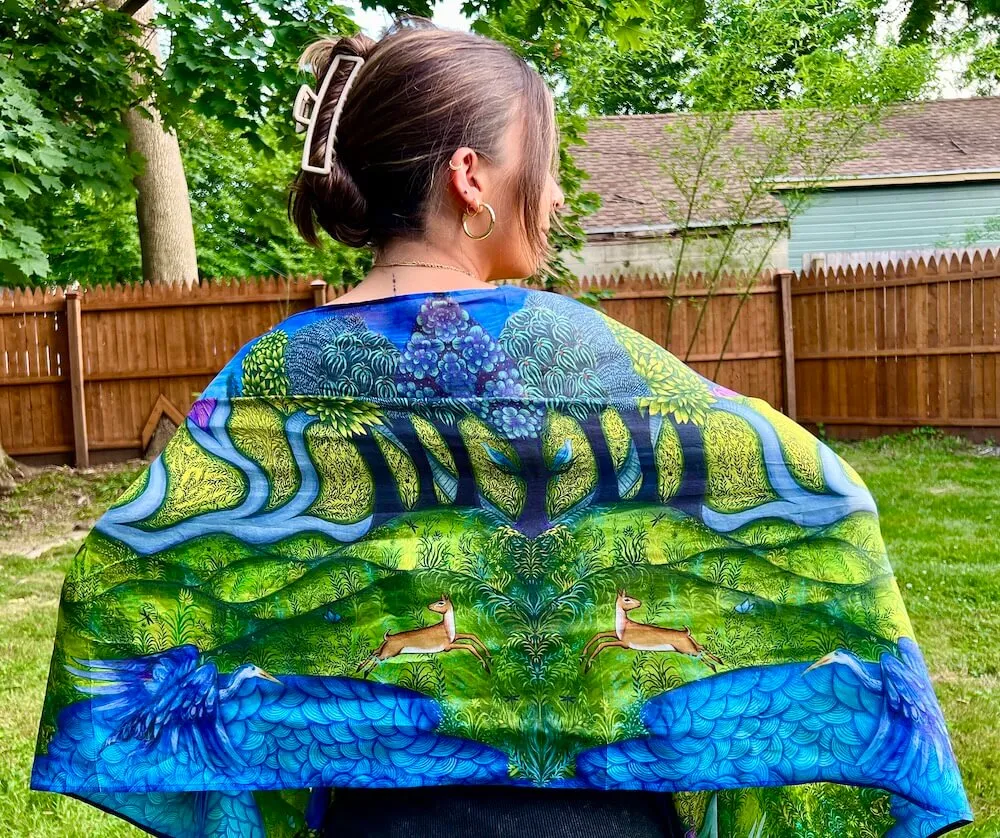 Spring Silk Shawl