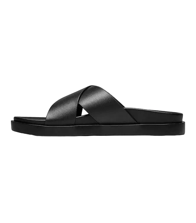 Stacy Adams Men's Montel Cross Strap Slide Sandal Loafer