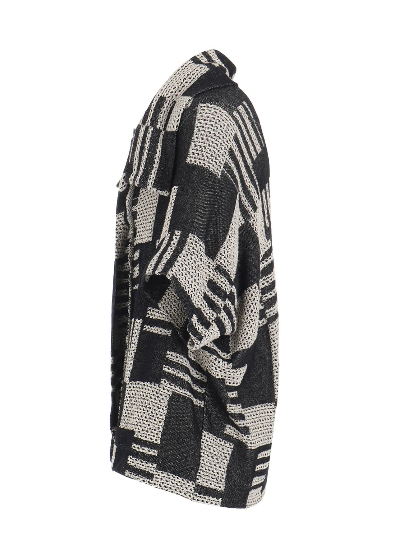 STRIPE/BLOCK JQ FRINGE CARDIGAN