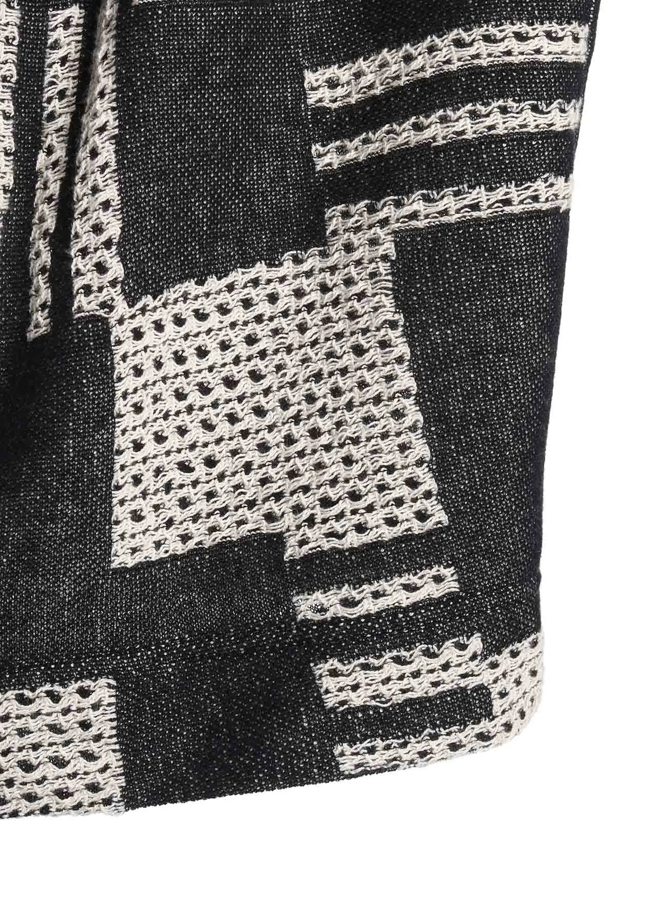 STRIPE/BLOCK JQ FRINGE CARDIGAN