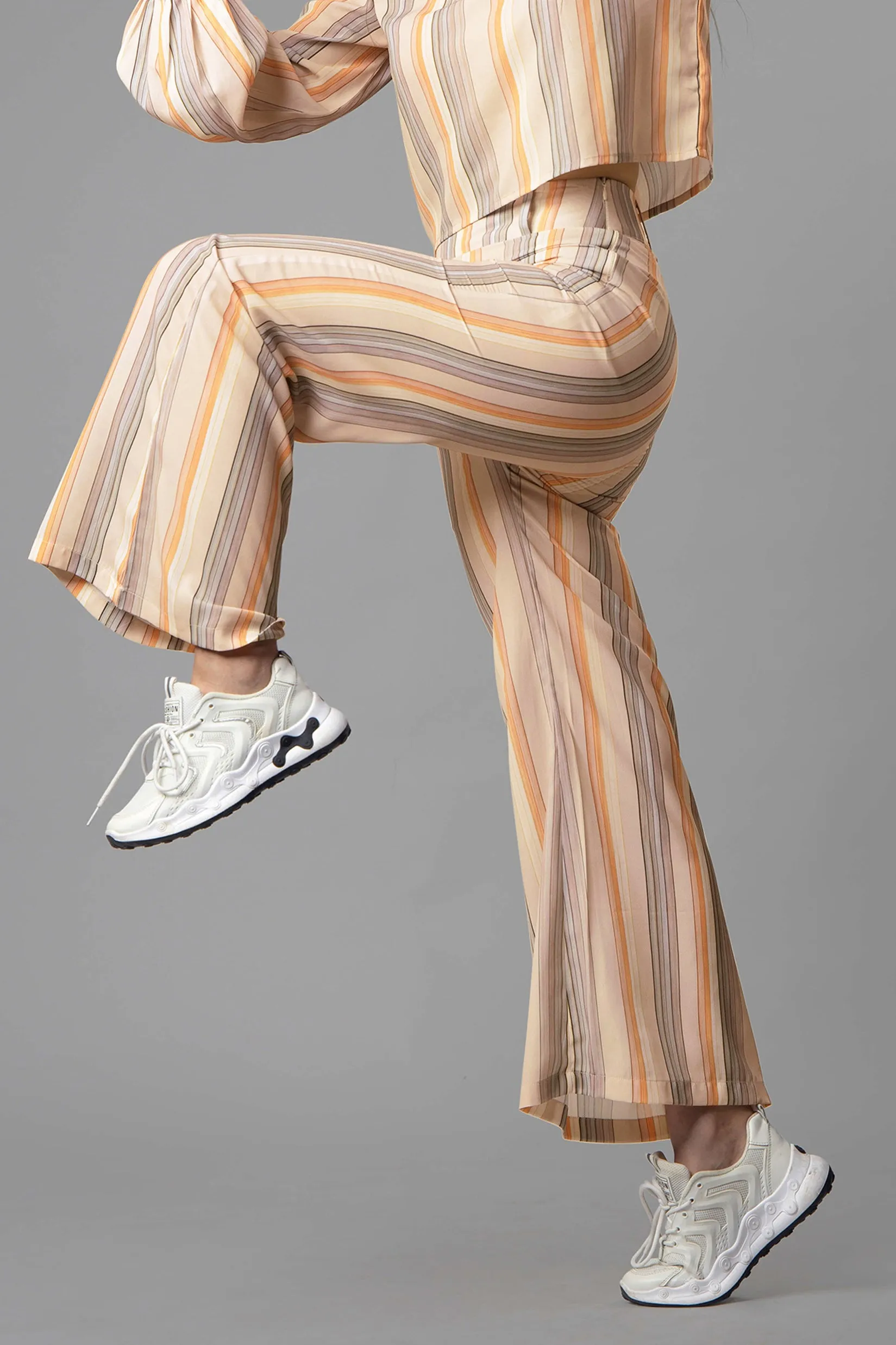 Stripes Flared Trouser