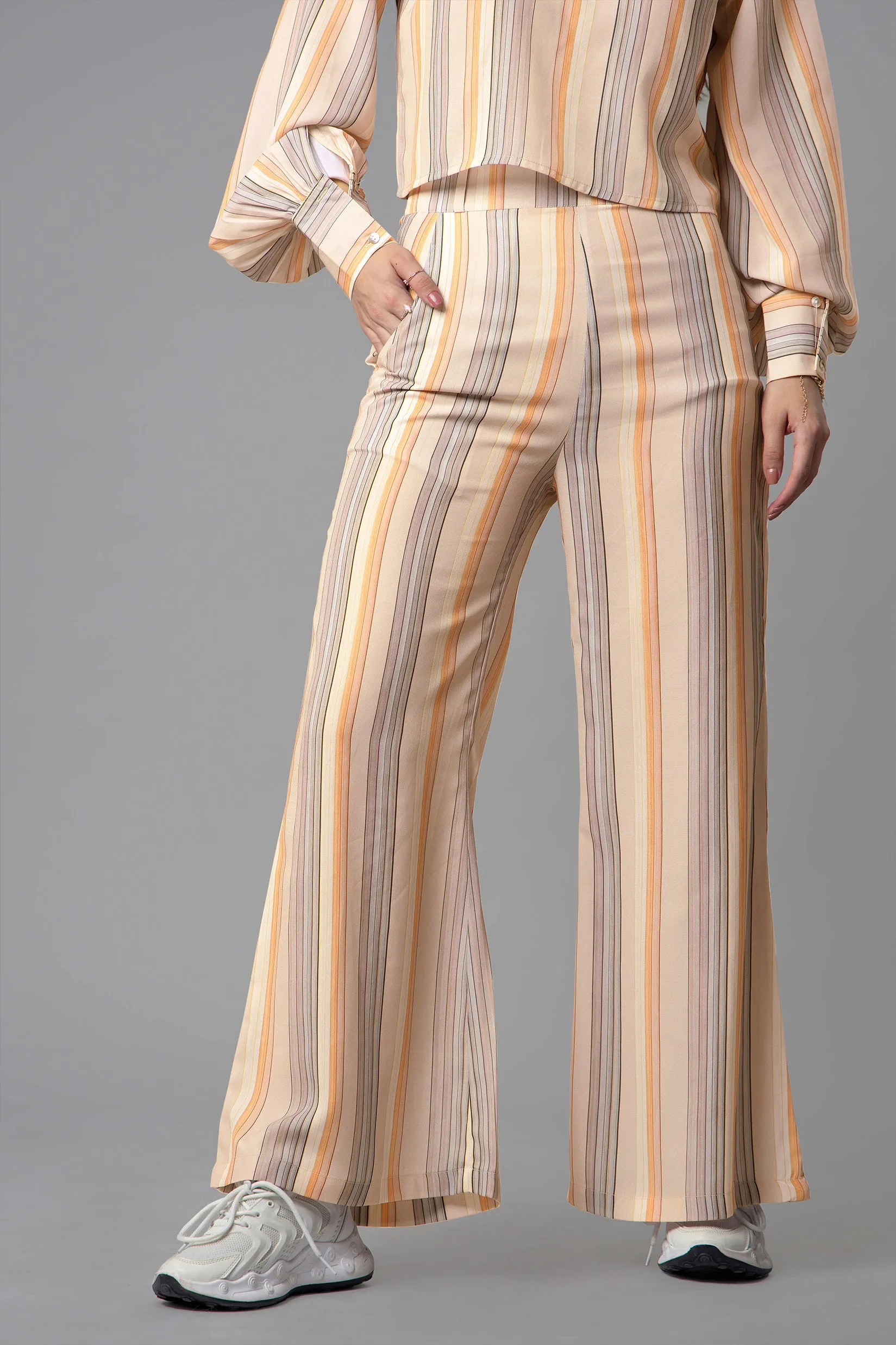 Stripes Flared Trouser