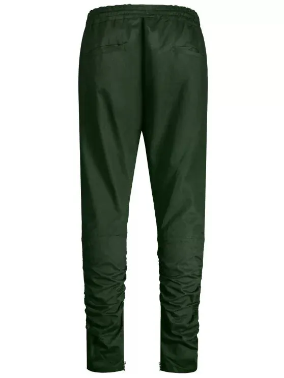 Stunning Slim Fit Drawstring Mens Twill Pants