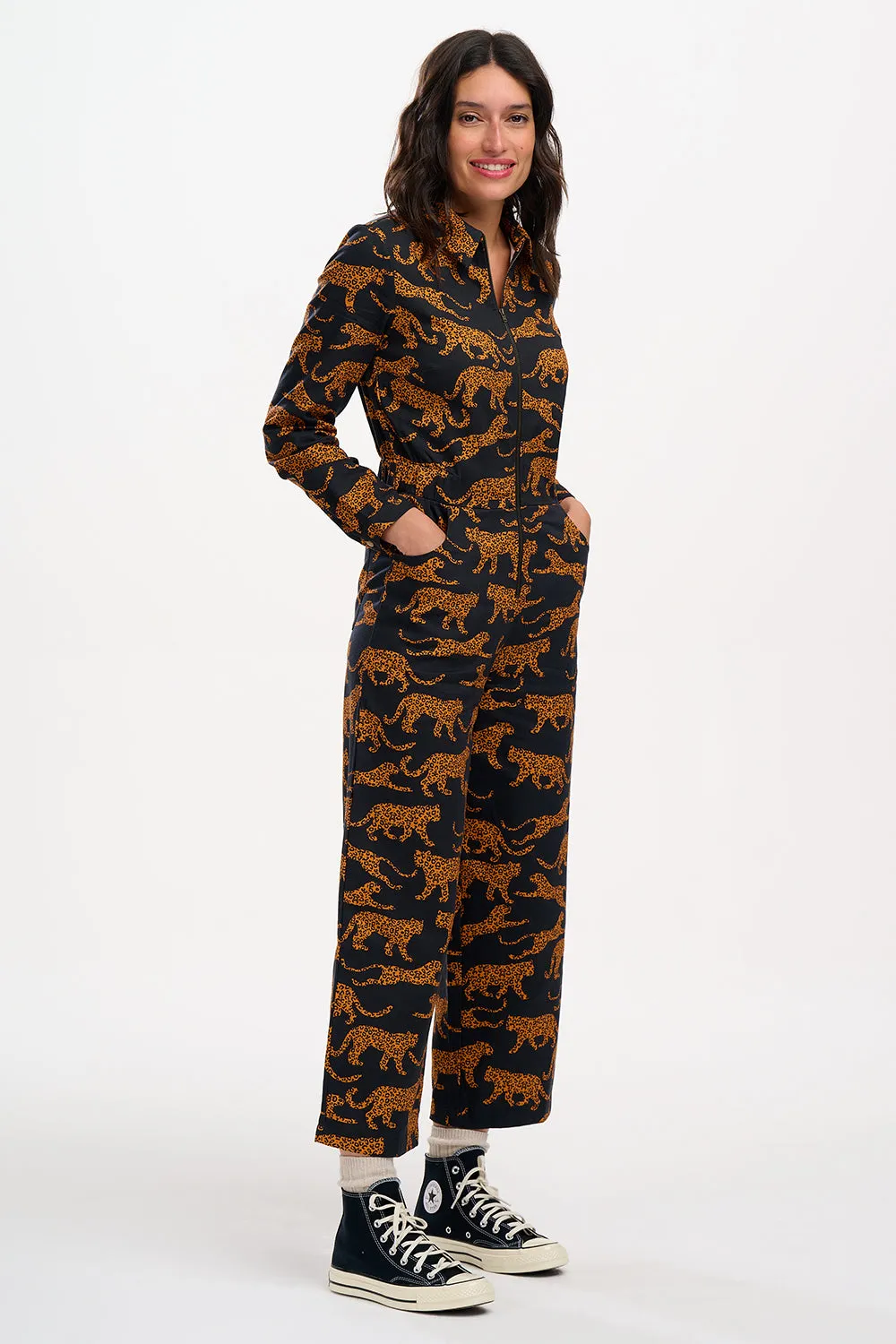 Sugarhill Brighton - Large Leopards Gertie Cropped Jumpsuit