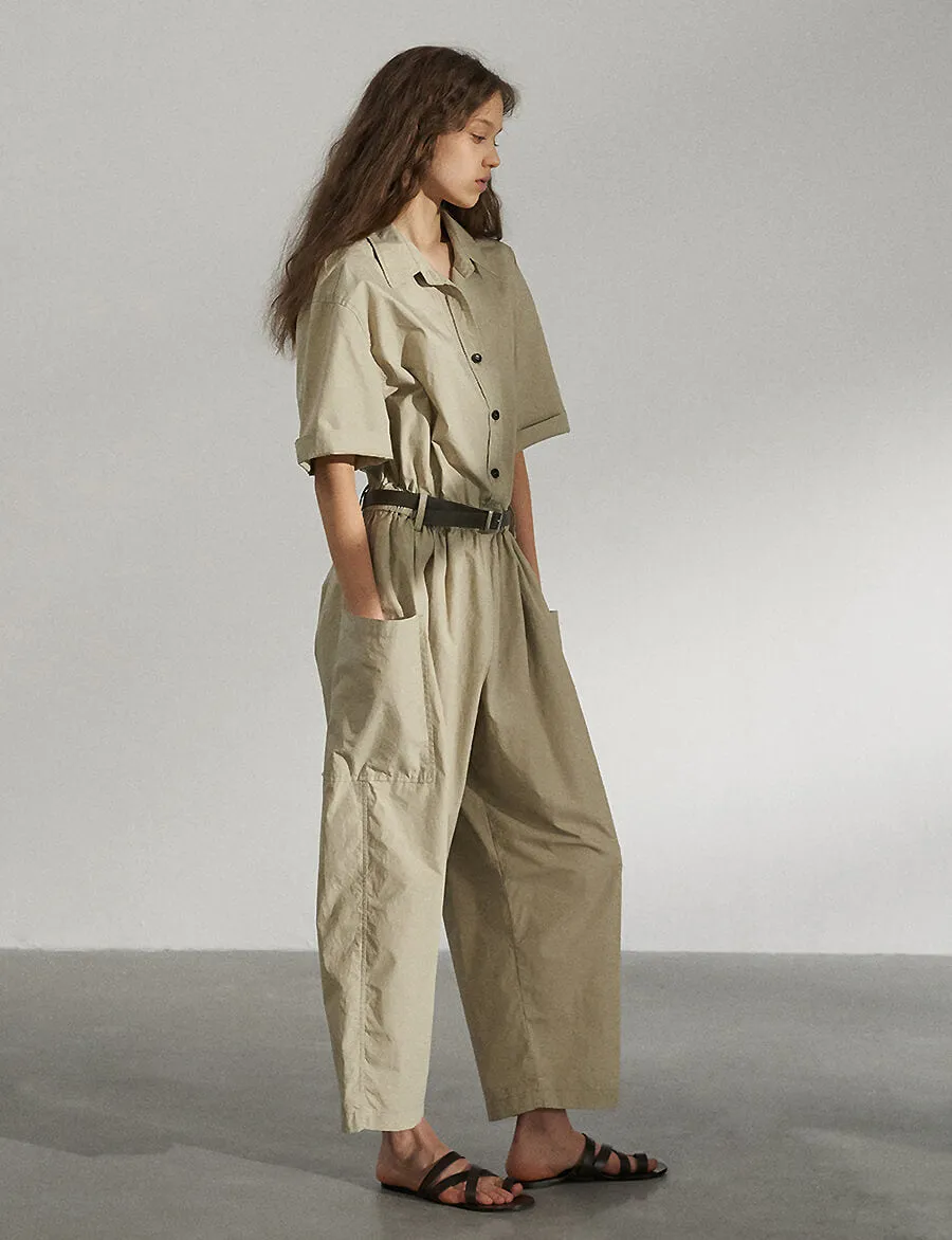 Tan Baggy Jumpsuit-BESTSELLER