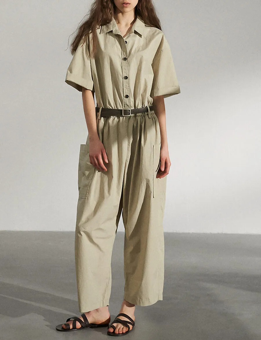 Tan Baggy Jumpsuit-BESTSELLER