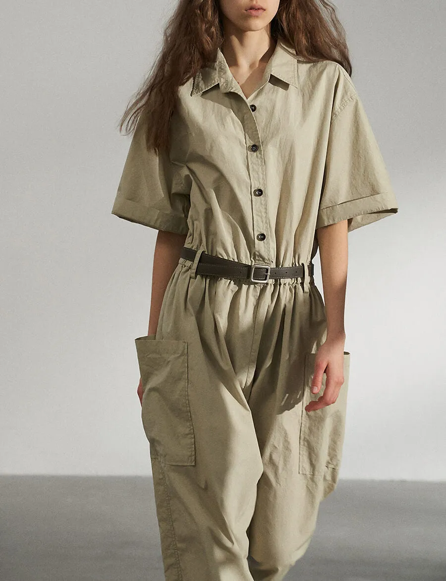 Tan Baggy Jumpsuit-BESTSELLER