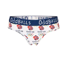 Team GB - White - Ladies Briefs