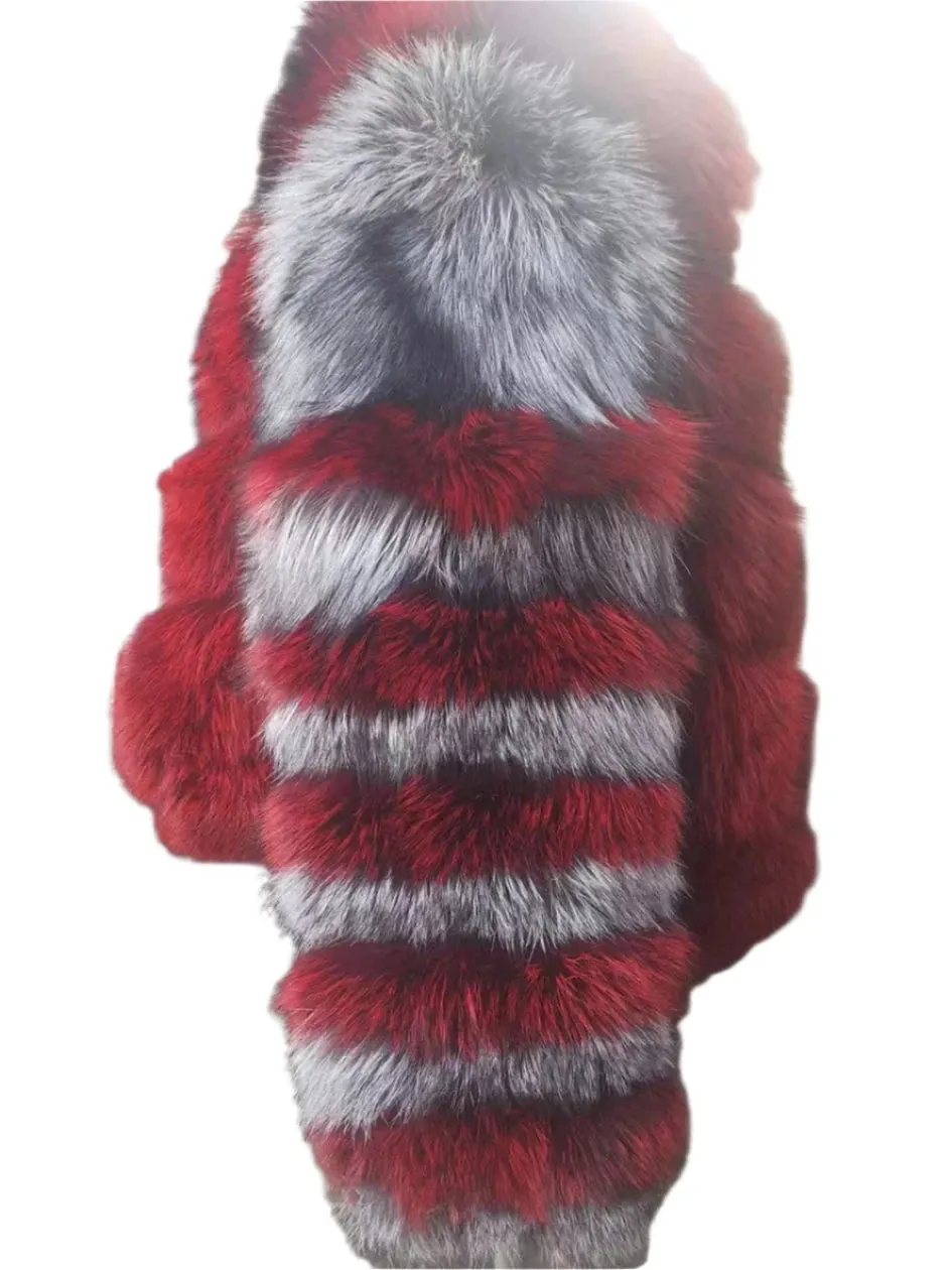 TEEK - Real Mixed Plush Red Fluff Jacket