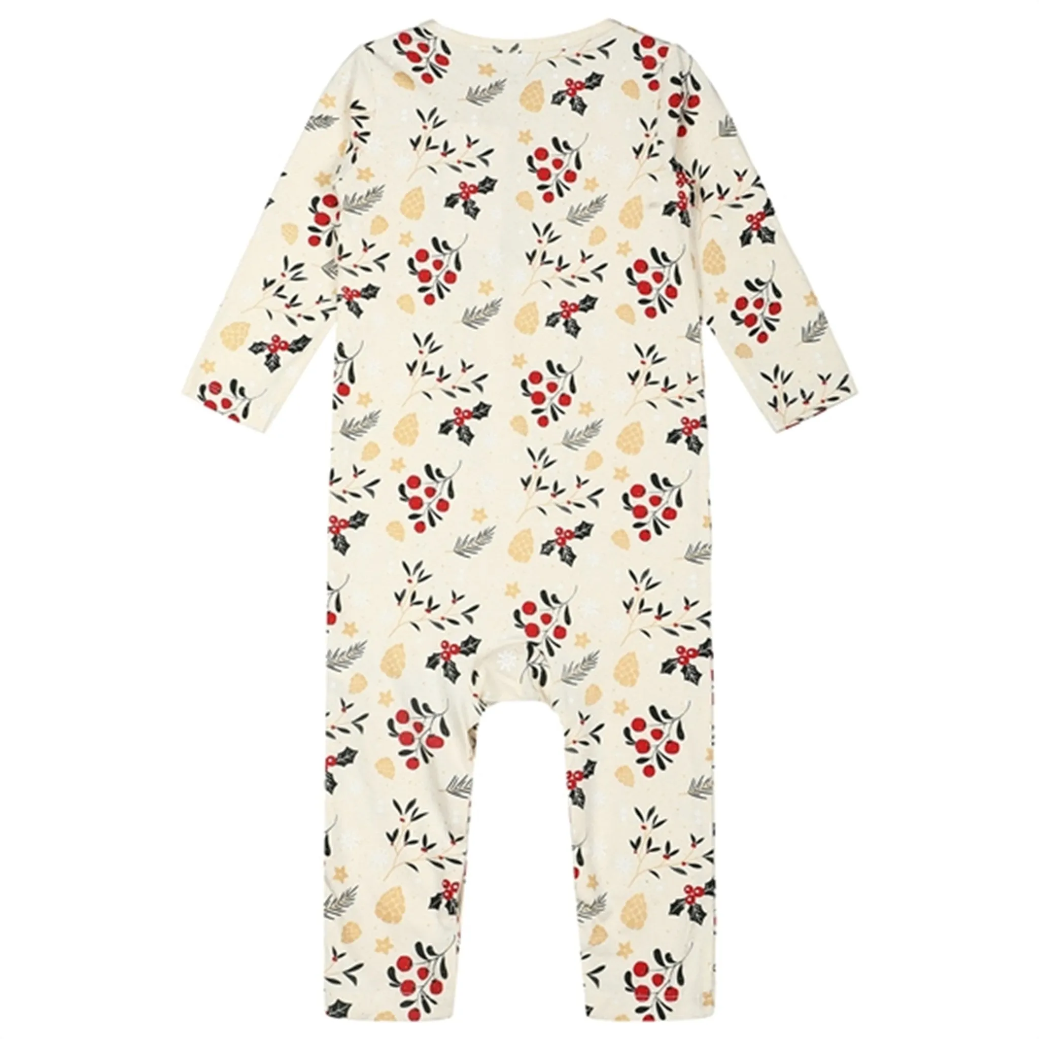 The New Siblings Ecru AOP Holiday Jumpsuit