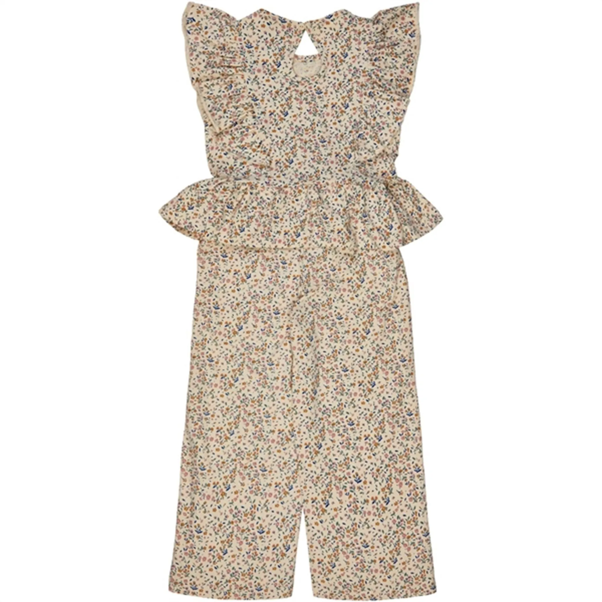 THE NEW White Swan Tiny Flower AOP Geneva Culotte Jumpsuit